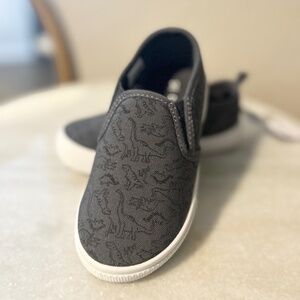 Carters Dinosaur Slip on Shoes Toddler Size 10 Sneakers New Gray dinosaur Shoes